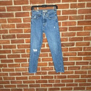 Levi's Wedgie high rise tapered denim jeans